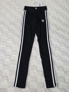 adidas Originals Adicolor 3 Stripes Tight Black Size 2XS NWT